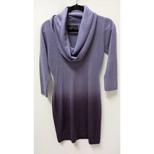 Connected Apparel Purple Ombre Sweater Dress